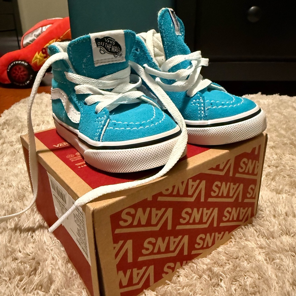 Vans Kids Turquoise High-Top Sneakers